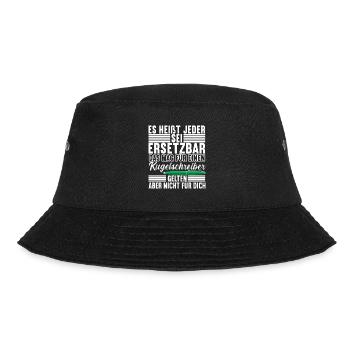 Abschiedsgeschenk Jobwechsel Kollege - Bucket Hat - Schwarz - Vorne - Lela (165cm)