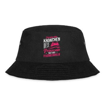 Feuerwehr Frau - Bucket Hat - Schwarz - Vorne - Lela (165cm)
