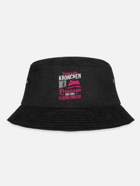 Feuerwehr Frau - Bucket Hat - Schwarz