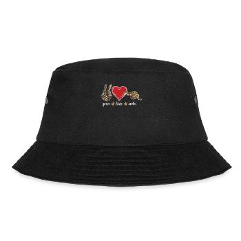 Snake Serpent Peace Love Snakes - Bucket Hat - Schwarz - Vorne - Lela (165cm)