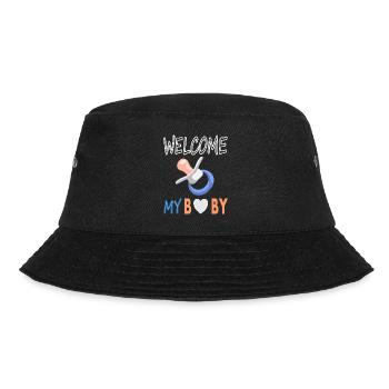 Baby on Board Baby Pacifier Baby Belly Gift Idea - Bucket Hat - black - Front - Lela (165cm)