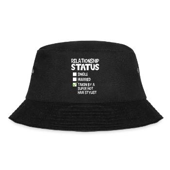 Lustige seine und ihre Geschenkidee Friseur - Bucket Hat - Schwarz - Vorne - Lela (165cm)