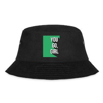 Girlboss YOU GO GIRL - Bucket Hat - black - Front - Lela (165cm)