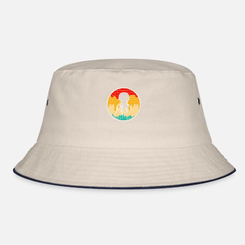Jellyfish Retro Logo Bucket Hat