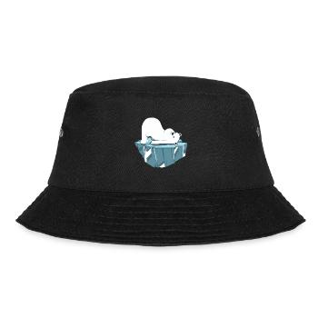 Yoga Polar Bear - Bucket Hat - black - Front - Lela (165cm)