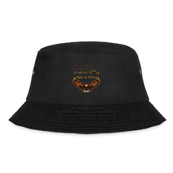 Adler im Himmel - Bucket Hat - Schwarz - Vorne - Lela (165cm)