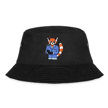Red Panda Tuxedo - Bucket Hat - black - Front - Lela (165cm)