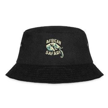 African Safari Animal Lovers Poison - Bucket Hat - black - Front - Lela (165cm)