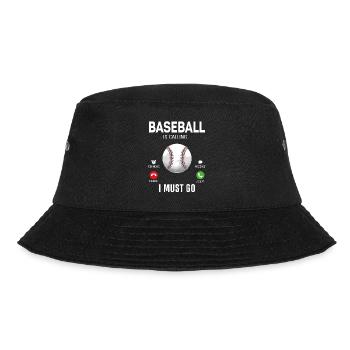 Baseball Fan Phone Display - Bucket Hat - Schwarz - Vorne - Lela (165cm)