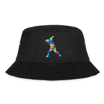 Baseball Fan Tie Dye Batter - Bucket Hat - Schwarz - Vorne - Lela (165cm)