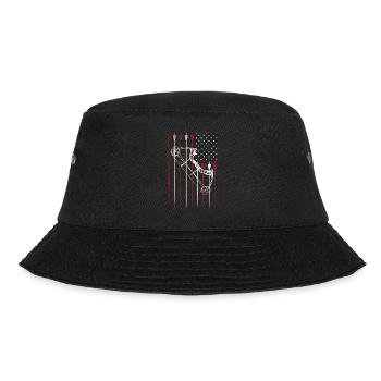 Archery Archer Usa American Flag - Bucket Hat - Schwarz - Vorne - Lela (165cm)