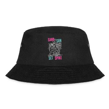 Volleyball Player Team Sand Sun - Bucket Hat - black - Front - Lela (165cm)