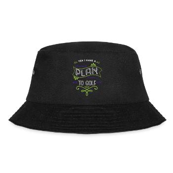 awesome bday girlsgolf fun happy golfjersey - Bucket Hat - black - Front - Lela (165cm)
