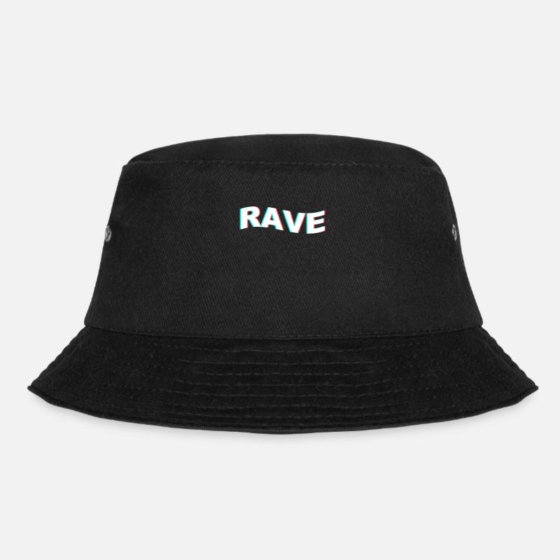 Rave Raver - Bucket Hat - black