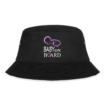 Baby on board Babysprüche Schwanger Babyfüße gift - Bucket Hat - Schwarz - Vorne - Lela (165cm)
