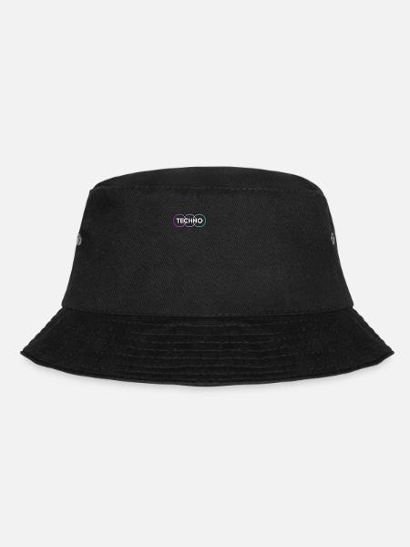 Techno - Bucket Hat - Schwarz