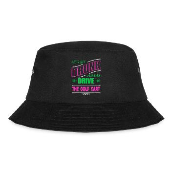 funny animals golfapparel quote golf swing funny - Bucket Hat - black - Front - Lela (165cm)