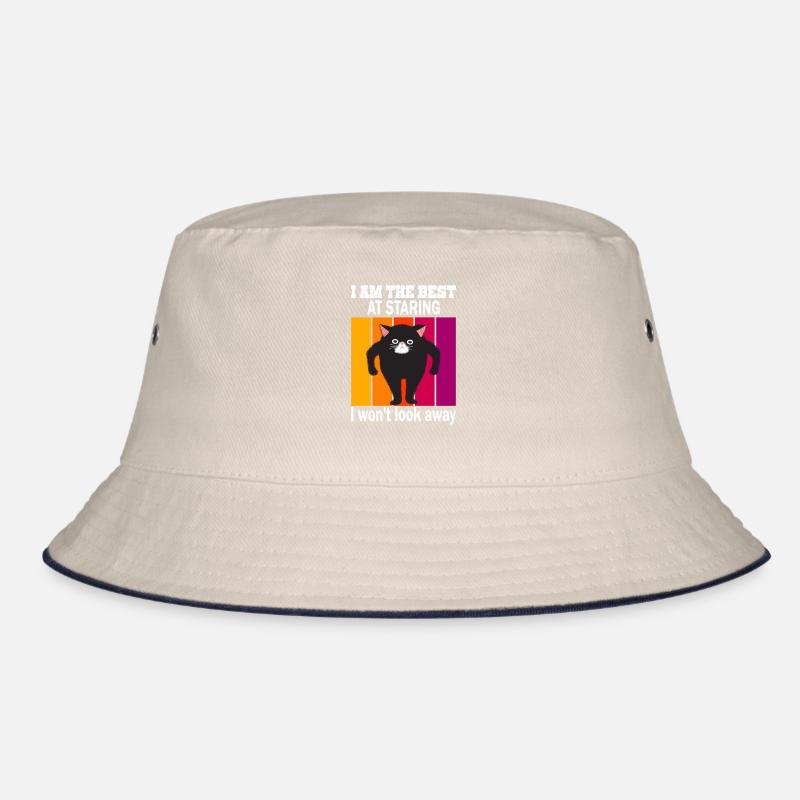 Starrende Katze - Katzen Starren Bucket Hat