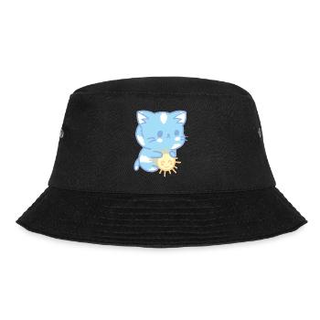 Sky cat - Bucket Hat - Schwarz - Vorne - Lela (165cm)