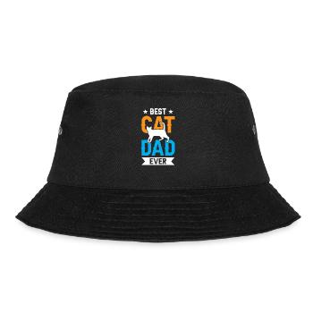 The Best Cat Dad Ever Cat Father - Bucket Hat - black - Front - Lela (165cm)