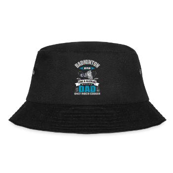 Cool Badminton Dad Badminton Spieler Vater - Bucket Hat - Schwarz - Vorne - Lela (165cm)