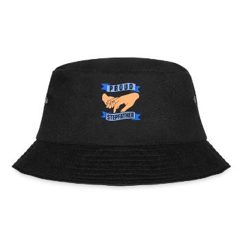 Stolzer Stiefvater Stepdad Stiefpapa Vatertag - Bucket Hat - Schwarz - Vorne - Lela (165cm)