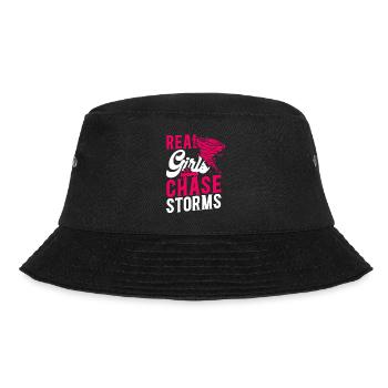 Storm Chaser Hurricane Meteorology - Bucket Hat - Schwarz - Vorne - Lela (165cm)