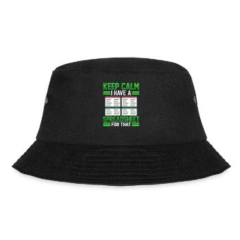 Ich Habe Ein Spreadsheet Dafür Tabelle Buchhalter - Bucket Hat - Schwarz - Vorne - Lela (165cm)