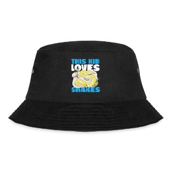 Snake Serpent This Kid Loves - Bucket Hat - black - Front - Lela (165cm)