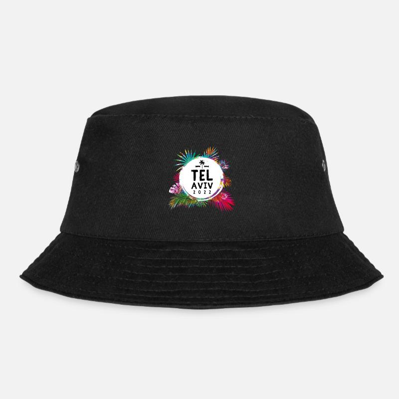 Tel Aviv 2022 Bunt - Bucket Hat - Schwarz