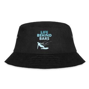 Kitesurfen Kitesurfen Kiteboarding Kiteboarder - Bucket Hat - Schwarz - Vorne - Lela (165cm)