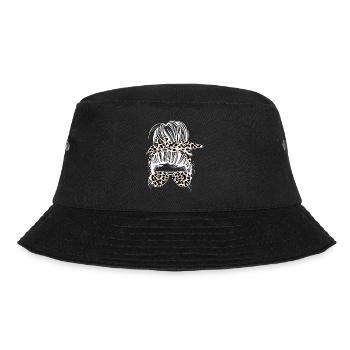 Mom Messy Dutt Leopard - Bucket Hat - black - Front - Lela (165cm)