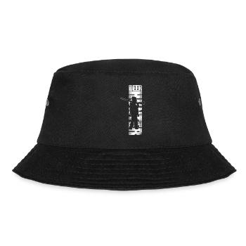 Buck Deer Hunting Hunter Vintage - Bucket Hat - black - Front - Lela (165cm)