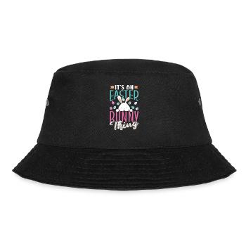 Es Ist Eine Osterhasensache Ostern Osterfest - Bucket Hat - Schwarz - Vorne - Lela (165cm)