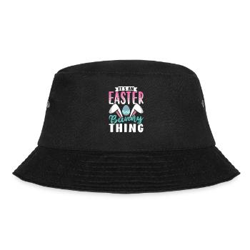 Es Ist Eine Osterhasensache Osterfest Ostern - Bucket Hat - Schwarz - Vorne - Lela (165cm)