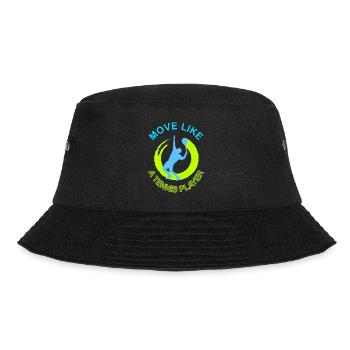 Tennis play tennis racket tennis court gift - Bucket Hat - black - Front - Lela (165cm)