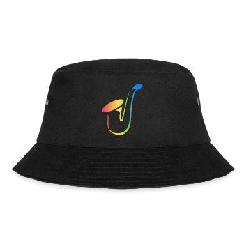 Ellie Sax - PRIDE Saxophone Logo - Bucket Hat - black - Front - Lela (165cm)