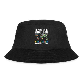 Autistic Autism Autistic - Bucket Hat - black - Front - Lela (165cm)