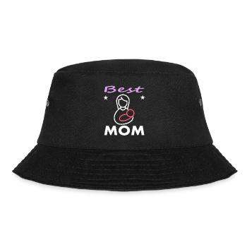 Best Mama Mummy Mother's Day Cool Mother Gift - Bucket Hat - black - Front - Lela (165cm)