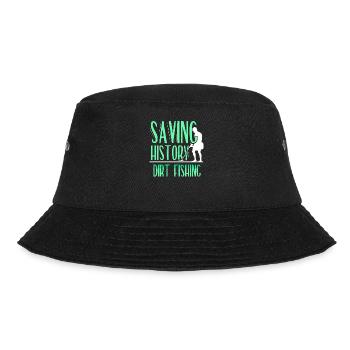 Save History Dirt Fishing Metal Detecting - Bucket Hat - black - Front - Lela (165cm)