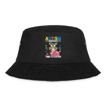 Autistic Autism Autistic - Bucket Hat - black - Front - Lela (165cm)