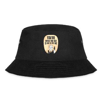 Man Ist Nie Zu Alt Um Im Dreck Zu Spielen Opa - Bucket Hat - Schwarz - Vorne - Lela (165cm)