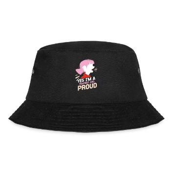 Yes I am a feminist and proud of women - Bucket Hat - black - Front - Lela (165cm)