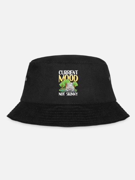 Current Mood Not Skinny Nilpfed für eine Nilpferd - Bucket Hat - Schwarz