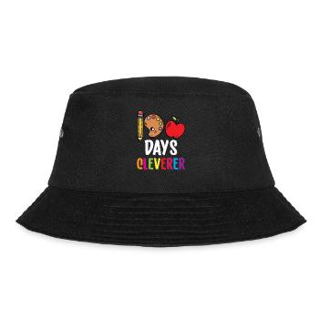 100 Days Clever Sweet Team Funny Sayings - Bucket Hat - black - Front - Lela (165cm)
