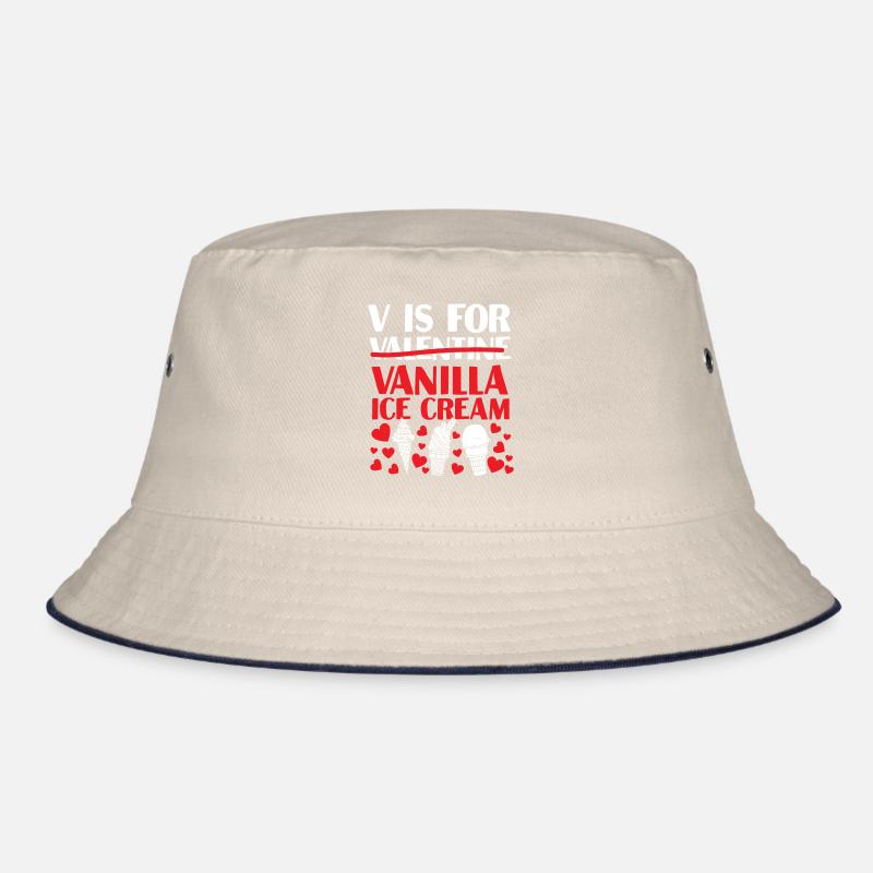 Ice Cream Valentines Day Cone Bucket Hat