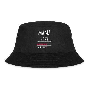 Mama 2023 Schwangerschaft Mutter Paare Geschenk - Bucket Hat - Schwarz - Vorne - Lela (165cm)