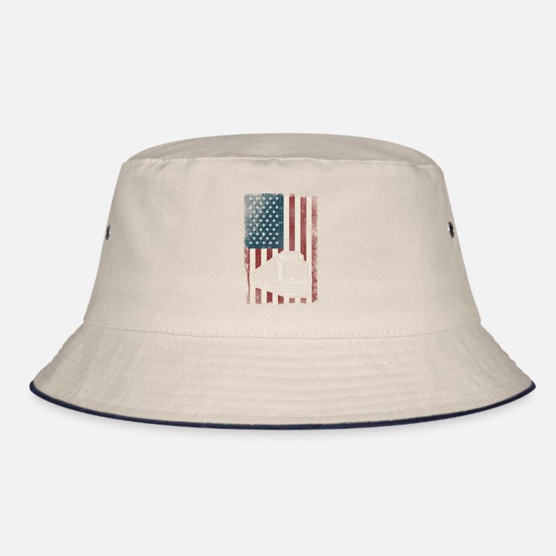 Freight Diesel Train Driver Bucket Hat