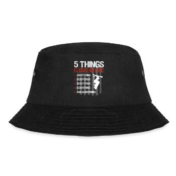 Stunt Scooter Trick Scooter Skatehalle - Bucket Hat - Schwarz - Vorne - Lela (165cm)