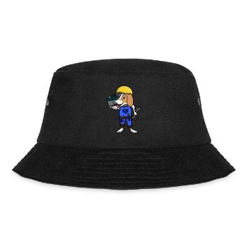 Crafts Craftsmen Construction site Professions Job Work - Bucket Hat - black - Front - Lela (165cm)